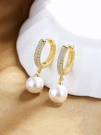 Yellow Chimes Gold-Polished Circular Hoop Earrings | Grab2Buy