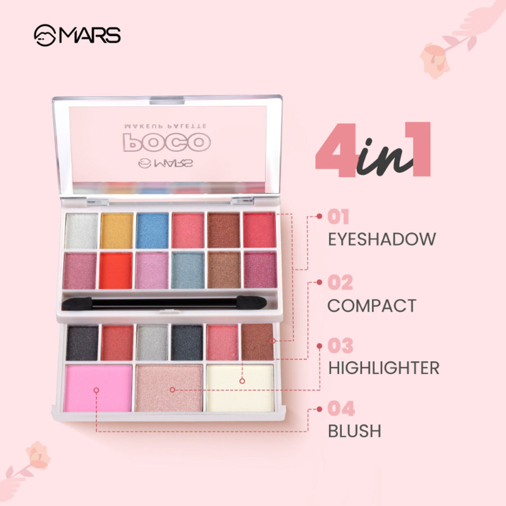 MARS Cosmetics Poco Face Makeup And Eyeshadow Palette - 03 | Grab2Buy