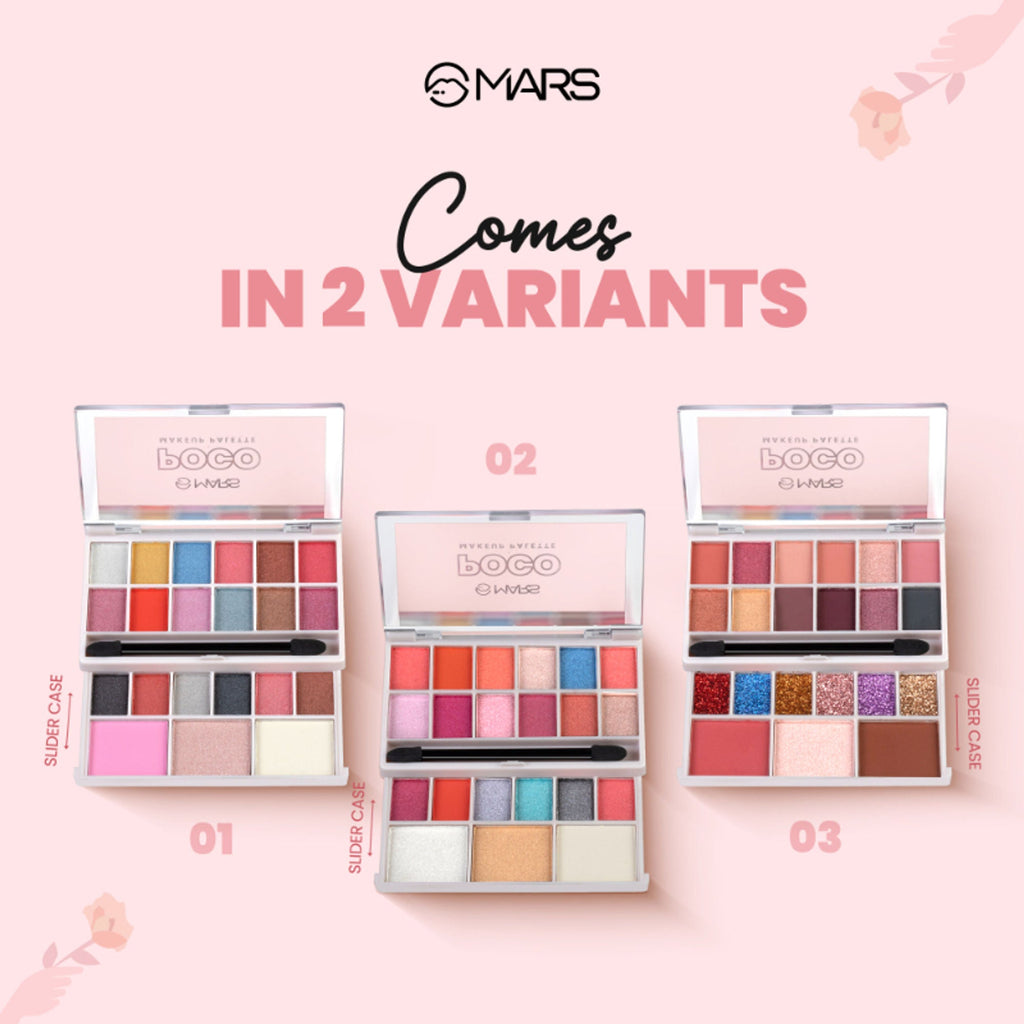 MARS Cosmetics Poco Face Makeup And Eyeshadow Palette - 03 | Grab2Buy