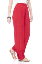 Mominos Fashion Reyon Cotton Red Embroidery Chikan Palazzo | Grab2Buy