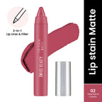 Swiss Beauty Lip Stain Matte Lipstick - 202 Peaches And Cream | Grab2Buy