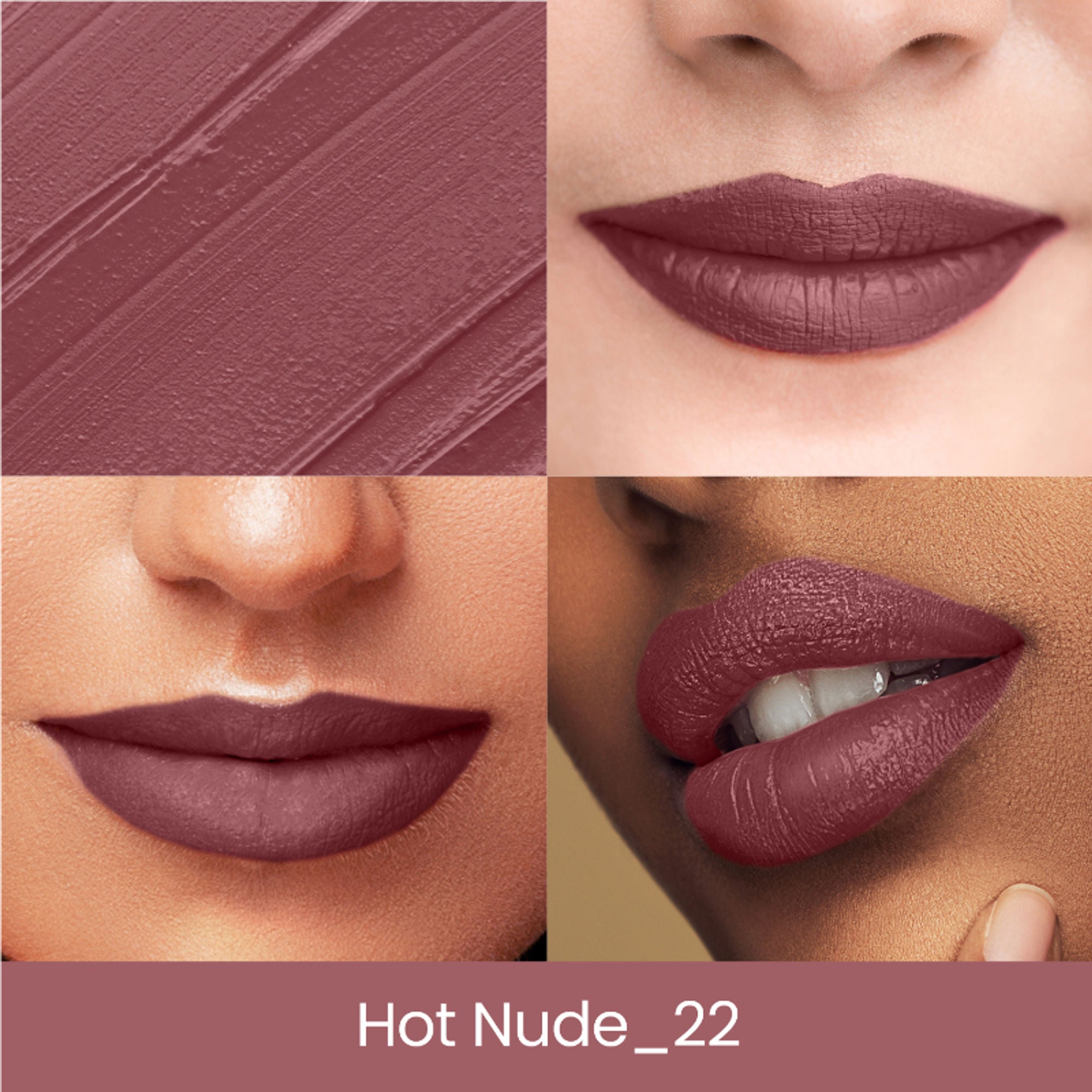 Swiss Beauty Lip Stain Matte Lipstick - 222 Hot Nude | Grab2Buy