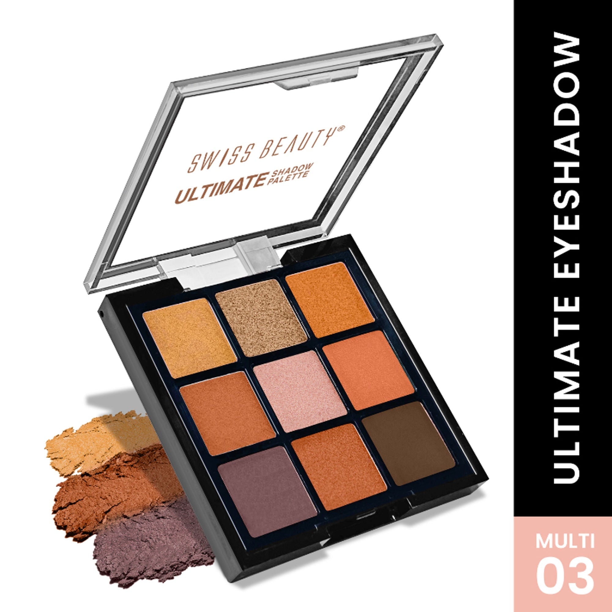 Swiss Beauty Ultimate 9 Pigmented Colors Eyeshadow Palette - 3 | Grab2Buy