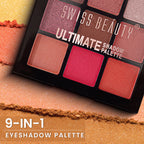 Swiss Beauty Ultimate 9 Pigmented Colors Eyeshadow Palette - 3 | Grab2Buy