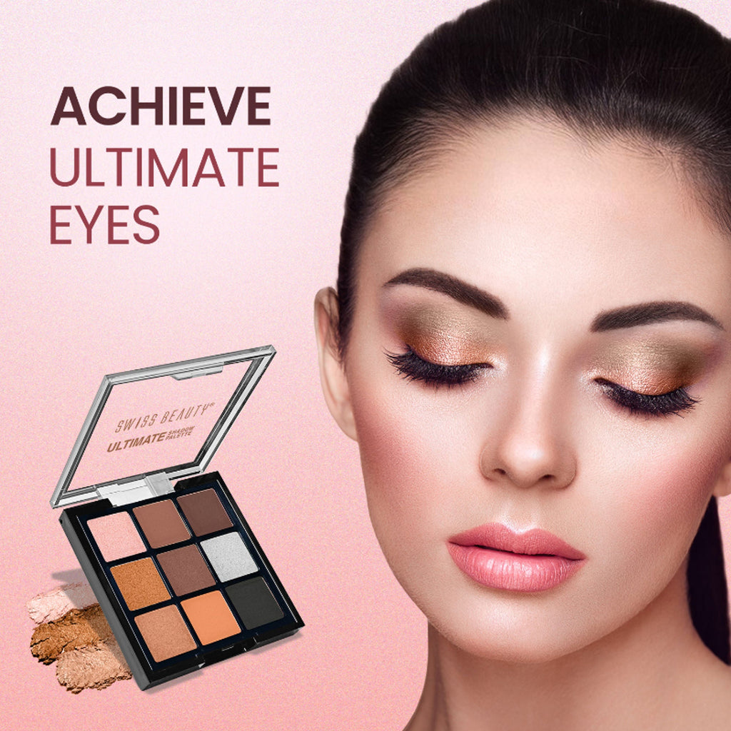 Swiss Beauty Ultimate 9 Pigmented Colors Eyeshadow Palette - 5 | Grab2Buy