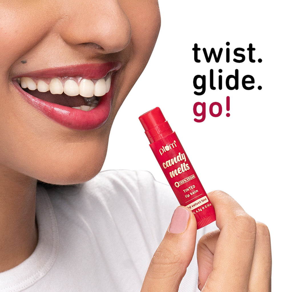 Plum Candy Melts Tinted Lip Balm - Red Velvet Love | Grab2Buy
