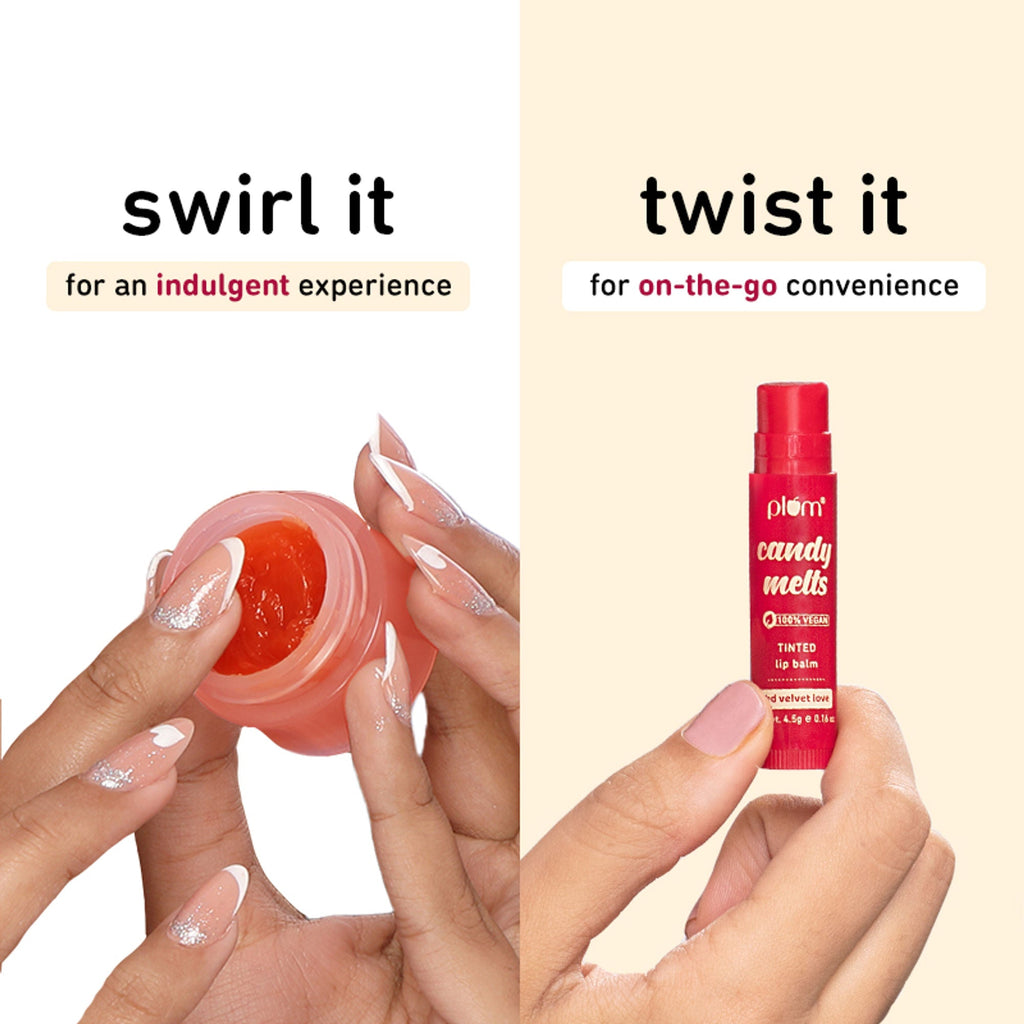Plum Candy Melts Tinted Lip Balm - Red Velvet Love | Grab2Buy