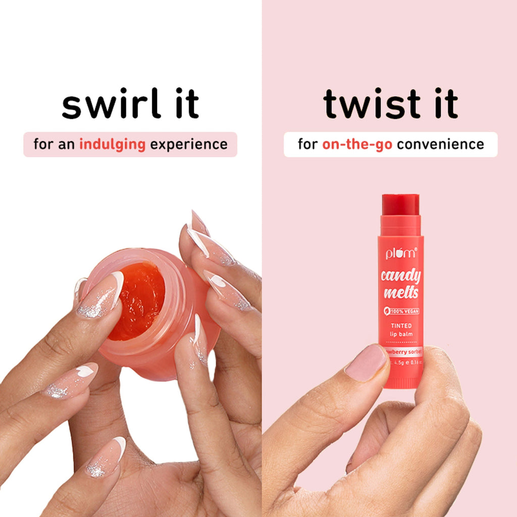 Plum Candy Melts Tinted Lip Balm - Strawberry Sorbet | Grab2Buy