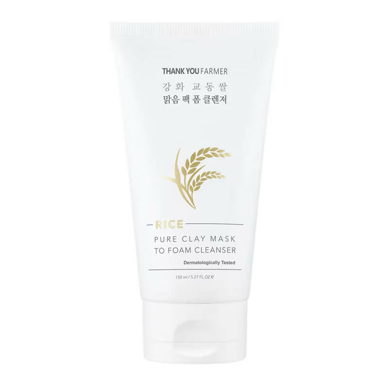 Thank You Farmer Rice Pure Clay Mask To Foam Cleanser | Grab2Buy