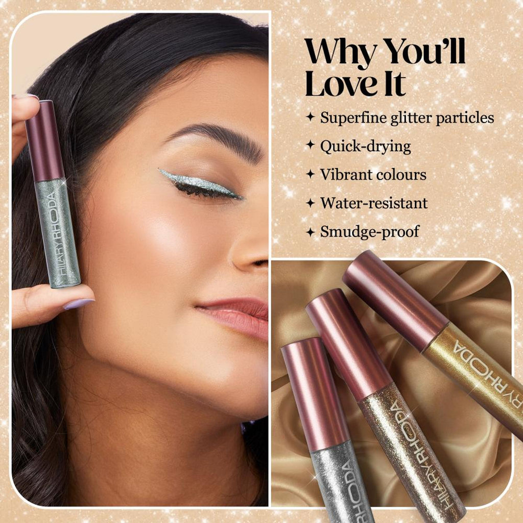 Hilary Rhoda Showstopper Glitter Eyeliner - Pearl Shine White 07 | Grab2Buy