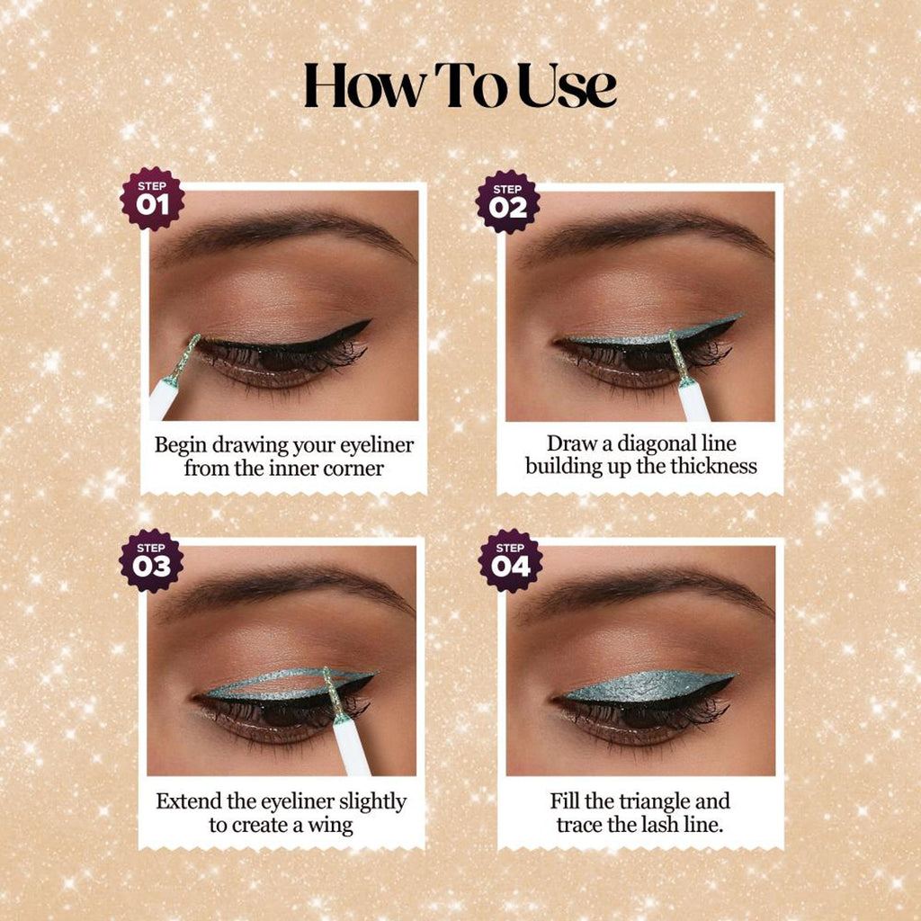Hilary Rhoda Showstopper Glitter Eyeliner - Pearl Shine White 07 | Grab2Buy