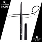 KINDED Kind Eyes Kajal 3 In 1 Kohl Kajal Eye Liner Smokey Eye Shadow - 01 Boundless Black