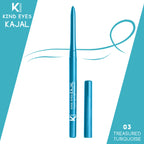 KINDED Kind Eyes Kajal 3 In 1 Kohl Kajal Eye Liner Smokey Eye Shadow - 03 Treasured Turquoise