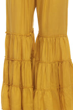Mominos Fashion Reyon Cotton Mustard Palazzo | Grab2Buy