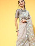 Saree Mall Solid Saree For Girls | Grab2Buy