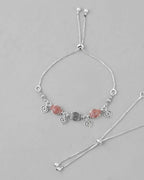 VOJ Set of 2 Traditional Done Shapped Designer Anklet