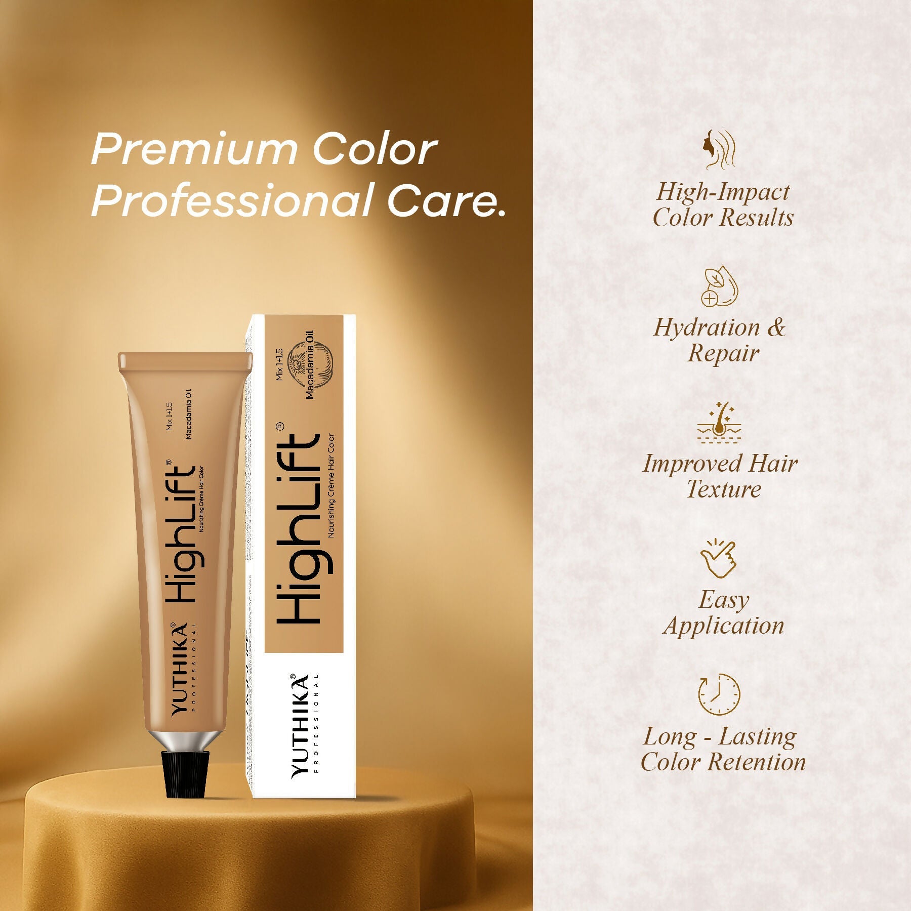 Yuthika Professional High lift Creme Hair Colour 11.06 Light Red Soft Brown | Grab2Buy