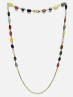 Multicolored Beaded Evil Eye Mask Chain - Ruby Raang | Grab2Buy