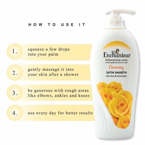 Enchanteur Charming Satin Smooth Perfumed Body Lotion | Grab2Buy