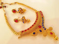 Pink & Blue Kemp Designer Bridal Necklace Set | Grab2Buy
