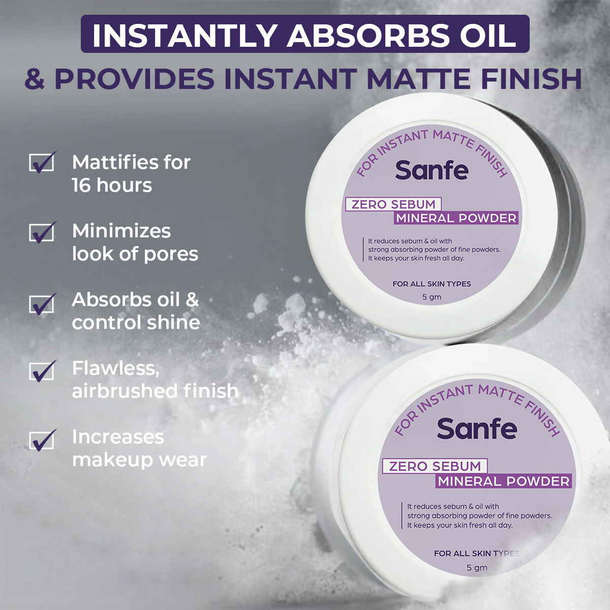 Sanfe No Sebum Mineral Powder | Grab2Buy