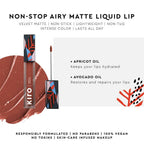 Kiro Airy Matte Liquid Lipstick - Ladybird Red