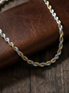 NVR Men's Handcrafted Rhodium Plated Chain | Grab2Buy