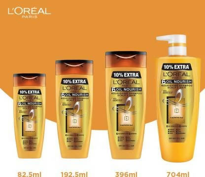 L'Oreal Paris 6 Oil Nourish Nourishing Shampoo | Grab2Buy