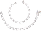 AanyaCentric Silver Plated Alloy Payal Indian Traditional Ethnic Fashion Imitation Jewellery Foot Chain | Grab2Buy
