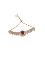 Rhodium-Plated Alloy American Diamond Studded Designer Bracelets - The Pari | Grab2Buy