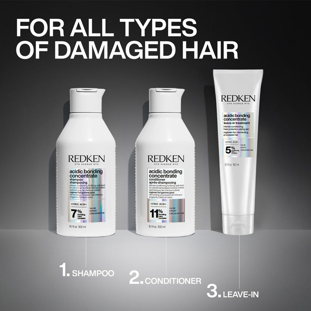 Redken Damaged Hair Combo - Acidic Bonding Concentrate Shampoo & Conditioner | Grab2Buy