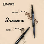 MARS Cosmetics Micro Precision Brow Pencil - Black