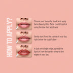 Swiss Beauty Ultra Smooth Matte Liquid Lipstick - 21 Peach Red