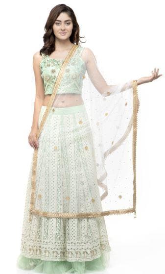 A R Silk Women's Net Net Chandna Handwork With Moti Laish White Fancy Dupatta | Grab2Buy