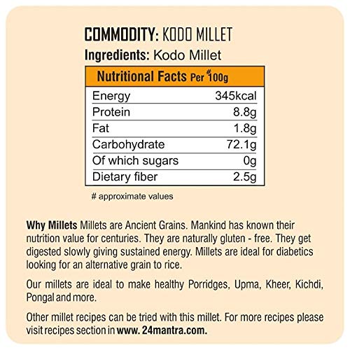 24 Mantra Organic Kodo Millet Ancient Grains | Grab2Buy