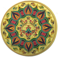 Stickerbazaar Micro Golden Embossing Rangoli Stickers