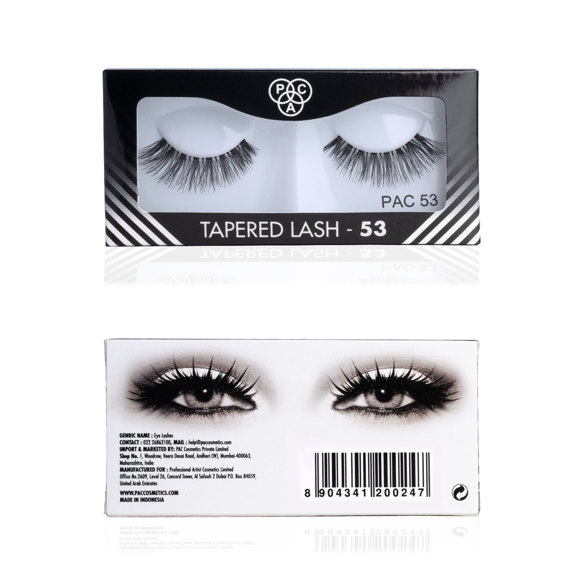 PAC Studio Tapered Lash 53 - Handmade Natural Looking, Reusable up to 12x, Seamlessly Blends with Lashes