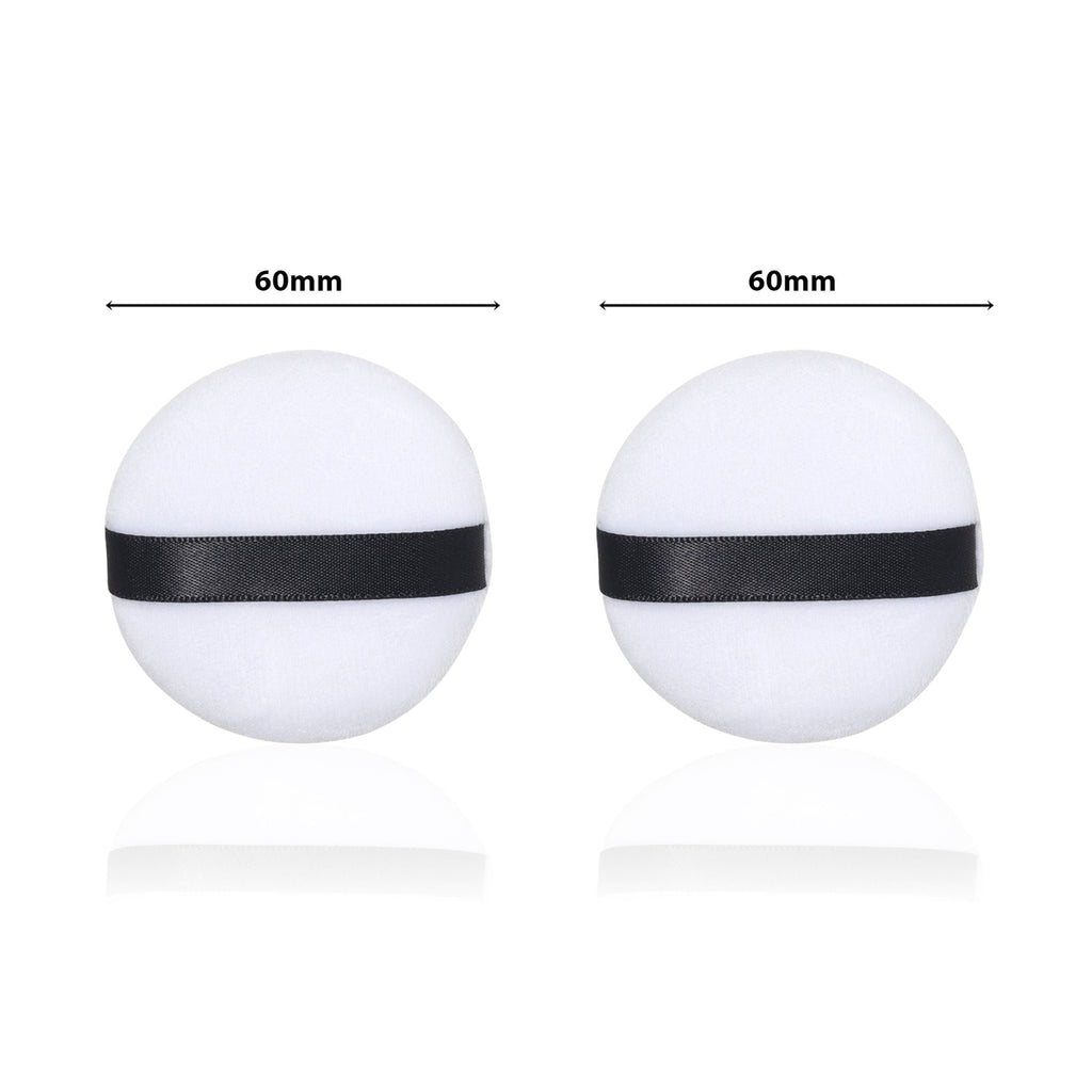 PAC Studio Medium Cotton Round Puff - White 2 Pc