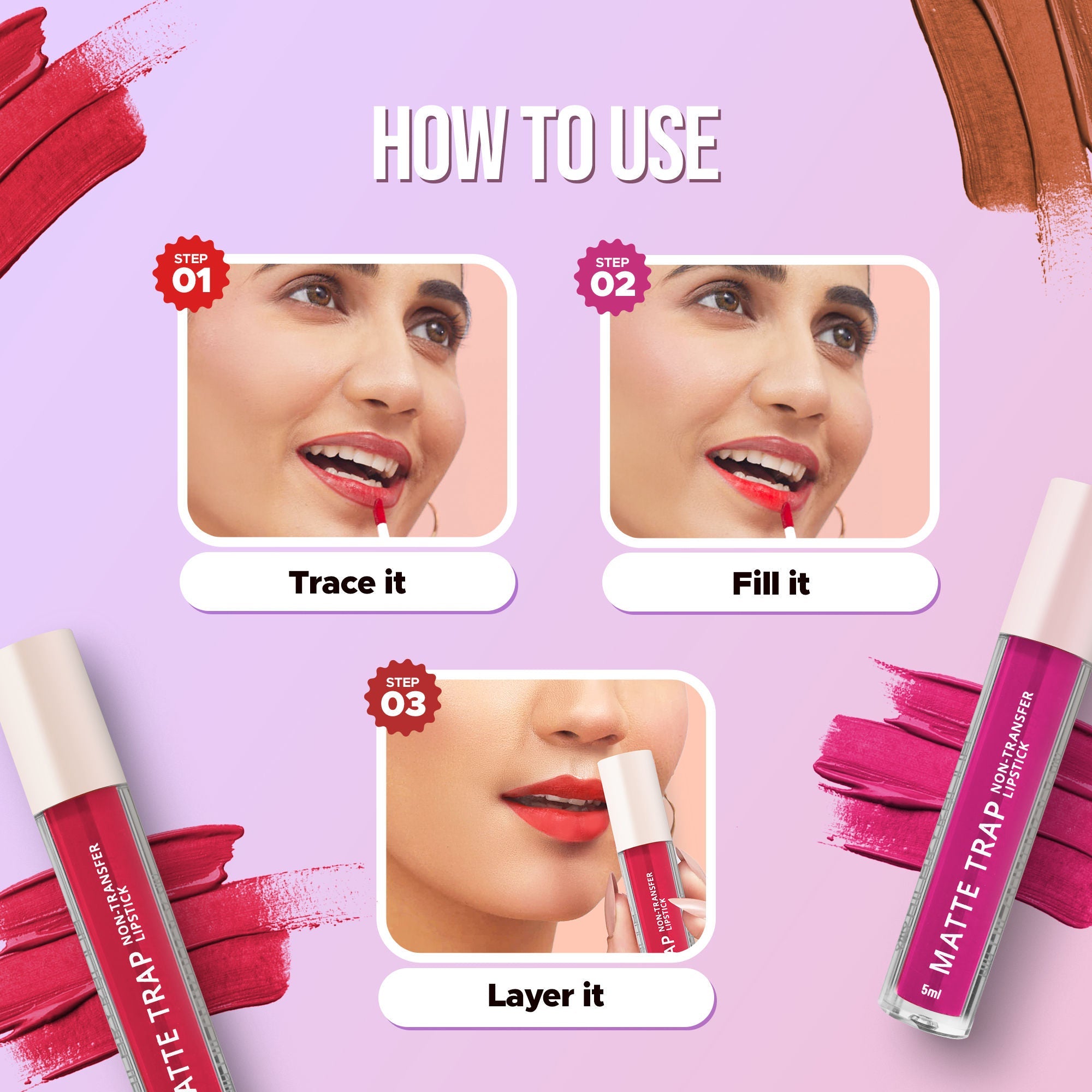 Hilary Rhoda Matte Trap Liquid Lipstick - Rose Red 18 | Grab2Buy