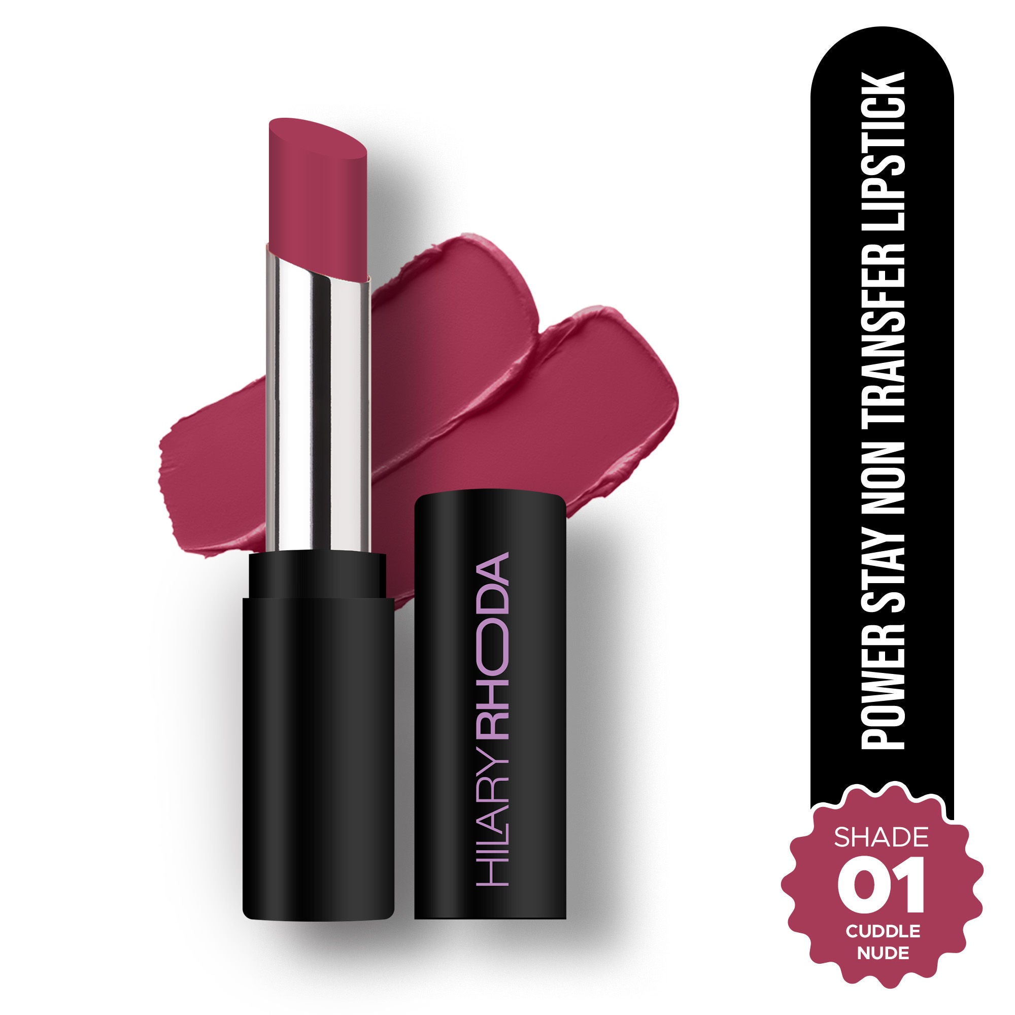 Hilary Rhoda Power Stay Non Transfer Lipstick - Cuddle Nude 01 | Grab2Buy