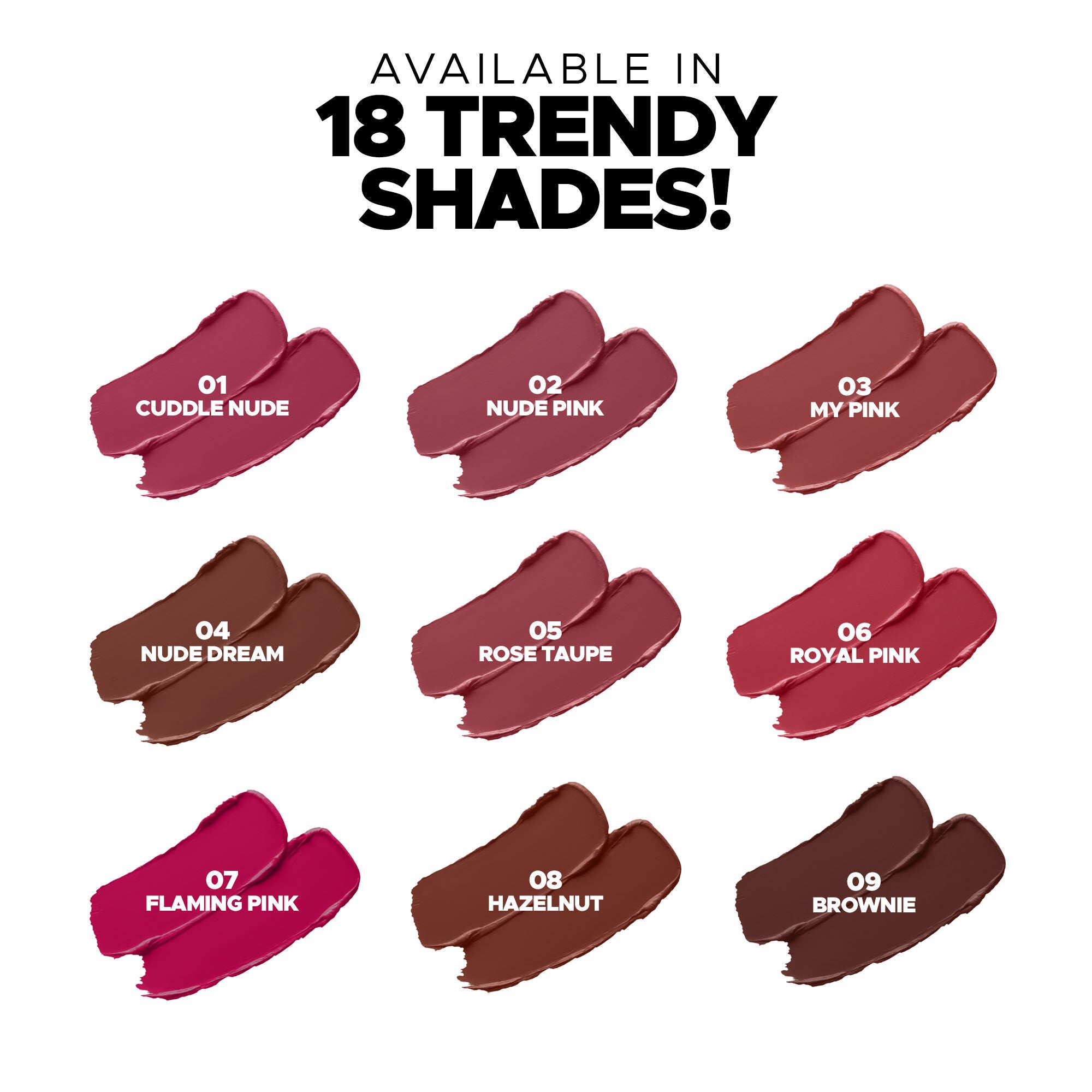 Hilary Rhoda Power Stay Non Transfer Lipstick - Cuddle Nude 01 | Grab2Buy