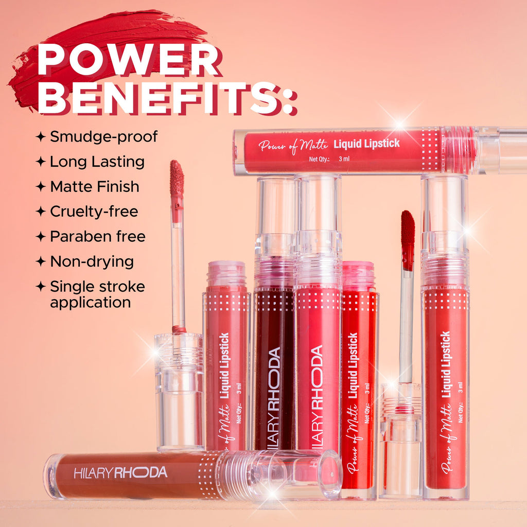 Hilary Rhoda Power Of Matte Liquid Lipstick - Delicate Brown 19 | Grab2Buy