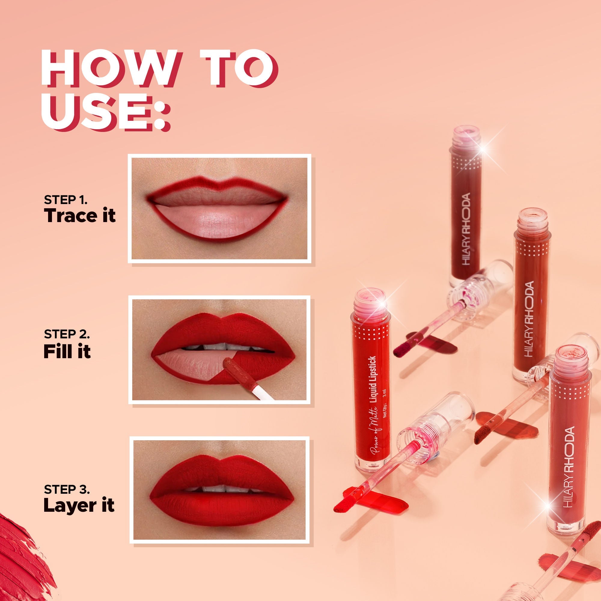 Hilary Rhoda Power Of Matte Liquid Lipstick - Delicate Brown 19 | Grab2Buy