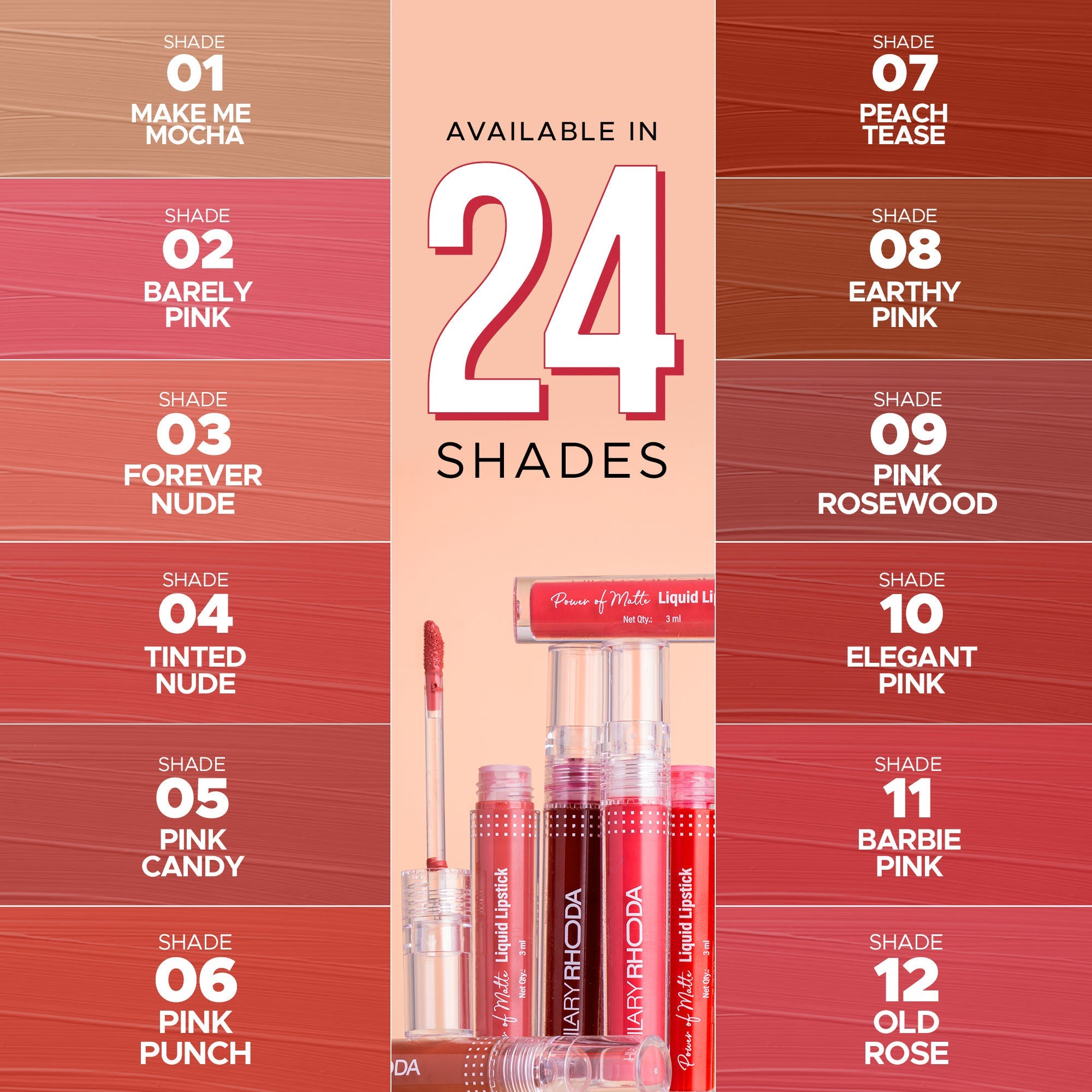 Hilary Rhoda Power Of Matte Liquid Lipstick - Delicate Brown 19 | Grab2Buy