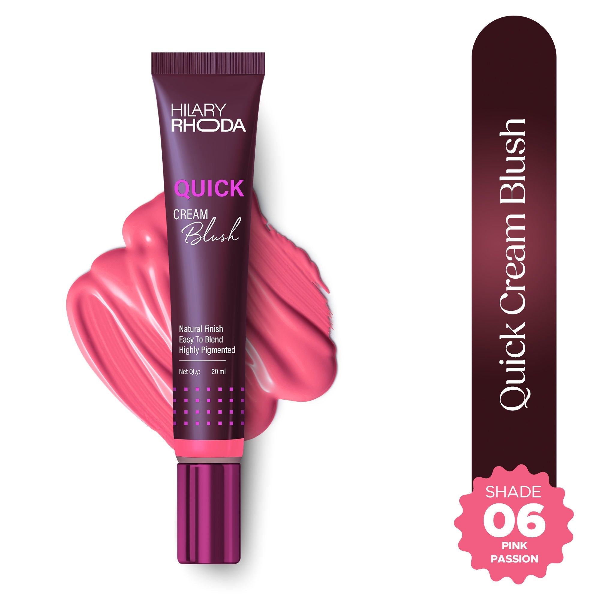 Hilary Rhoda Quick Cream Blush - Pink Passion 06 | Grab2Buy