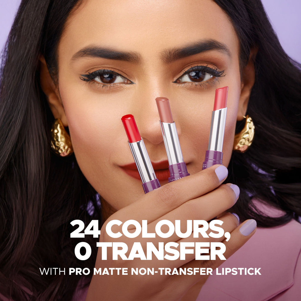 Hilary Rhoda Pro Matte Non-Transfer Waterproof Lipstick - Nude Rose 01