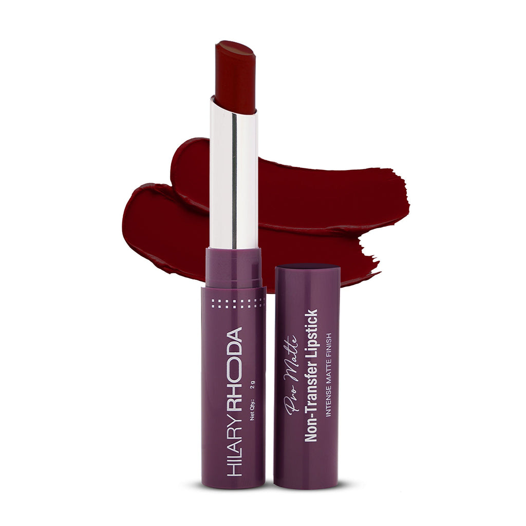 Hilary Rhoda Pro Matte Non-Transfer Waterproof Lipstick - Maroon 19 | Grab2Buy