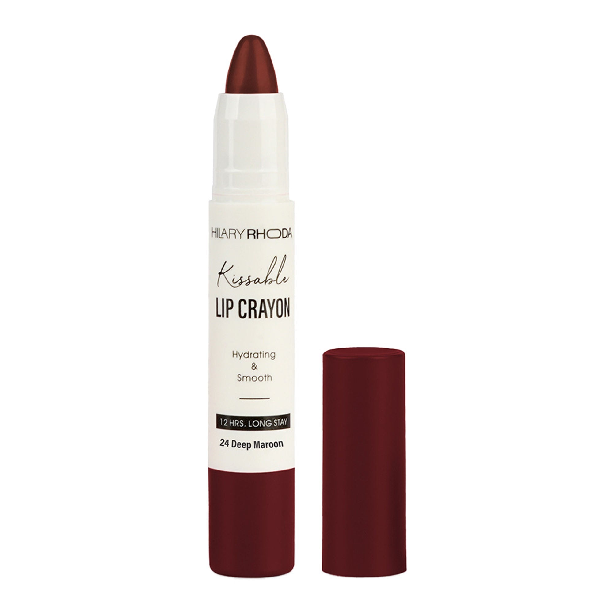 Hilary Rhoda Kissable Matte Lip Crayon - Deep Maroon 24 | Grab2Buy