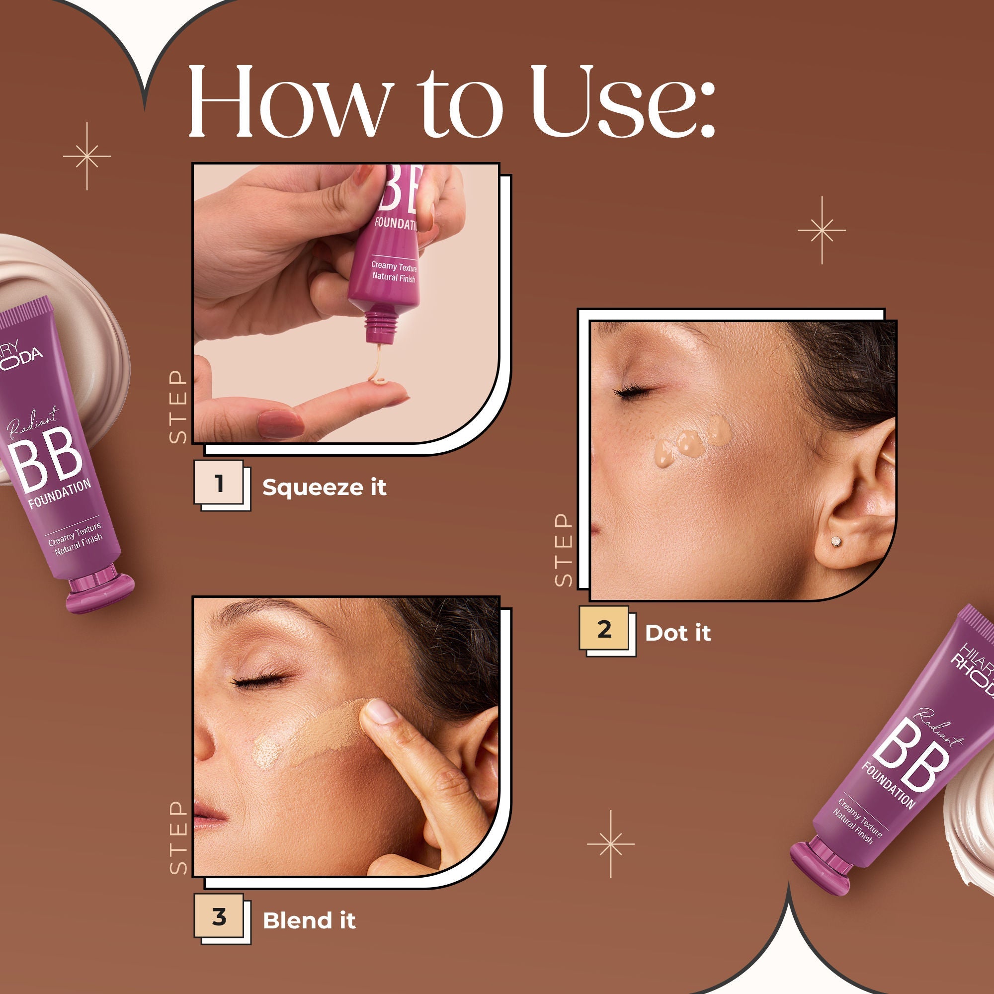 Hilary Rhoda Radiant Bb Foundation - Beige 02 | Grab2Buy