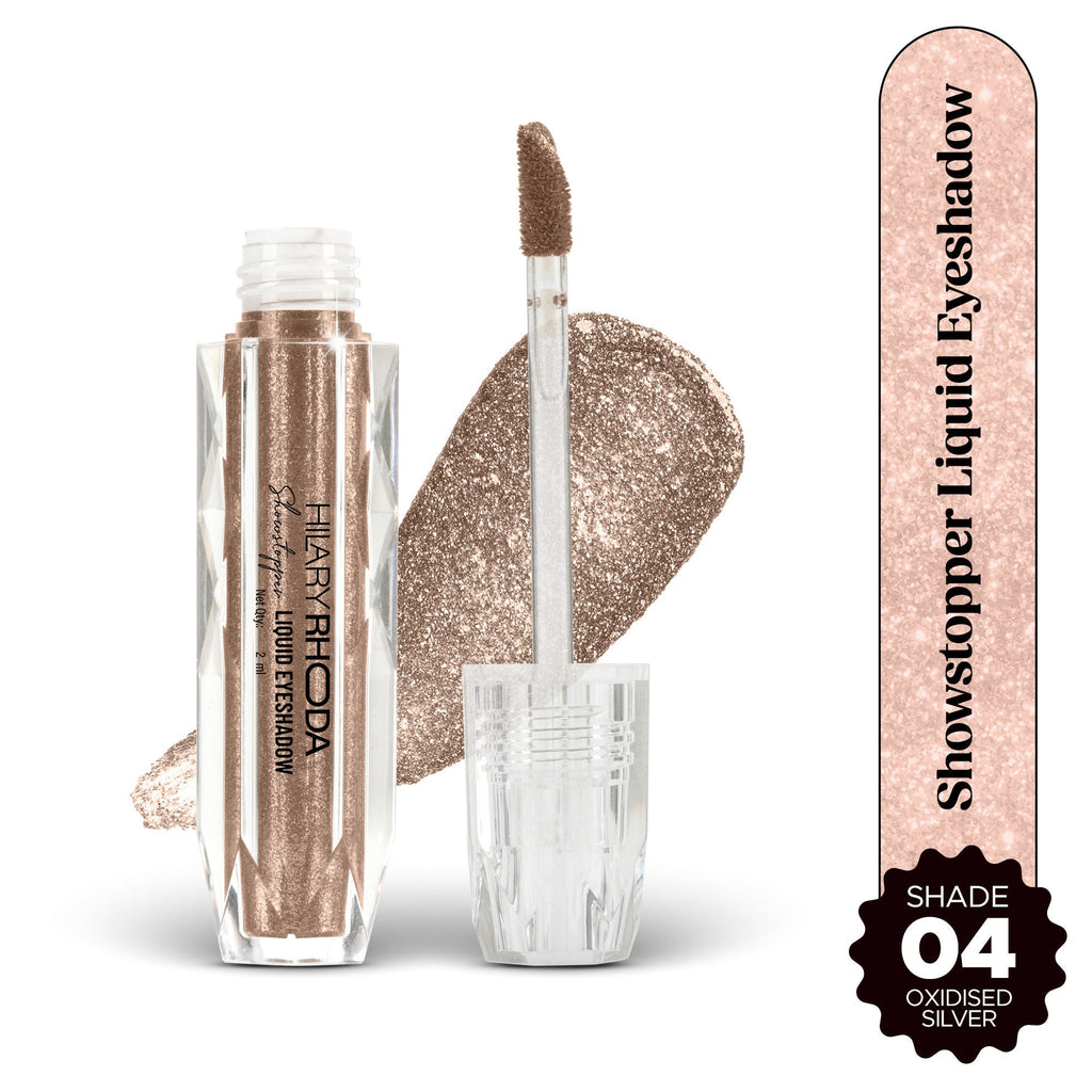 Hilary Rhoda Showstopper Liquid Eyeshadow - Oxidised Silver 04